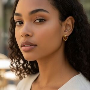 Elegant Gold-Toned Earrings for Women